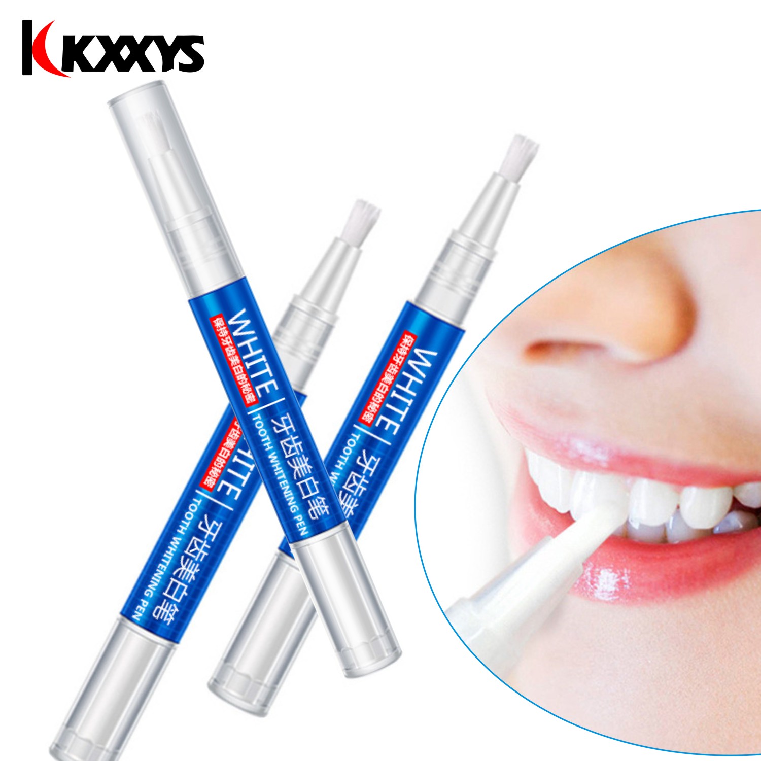 Teeth Whitening Bleaching Kit - 2 adet * 3ml popüler beyaz