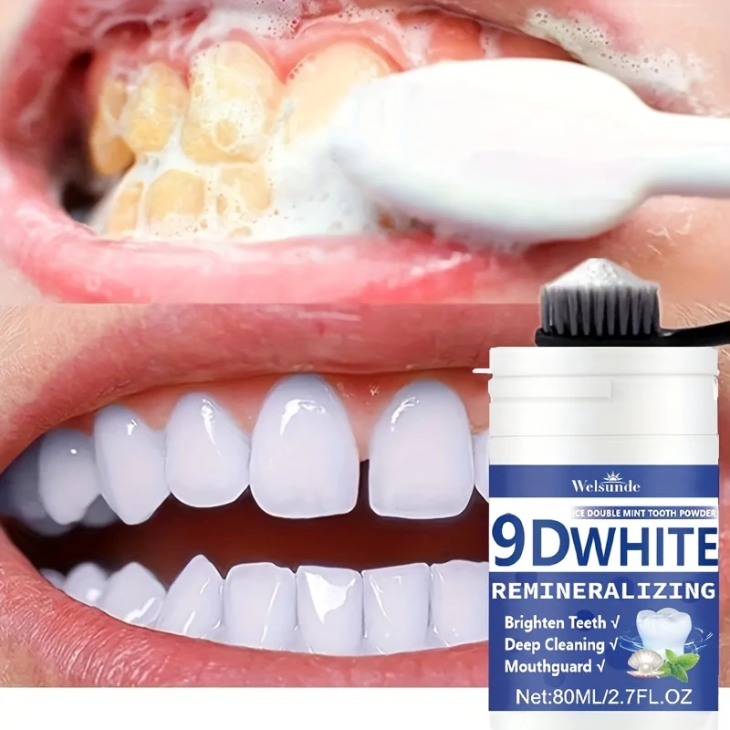 Teeth Whitening Powder - 9D Beyazlatıcı Hidroksiapatit Diş Tozu, Diş