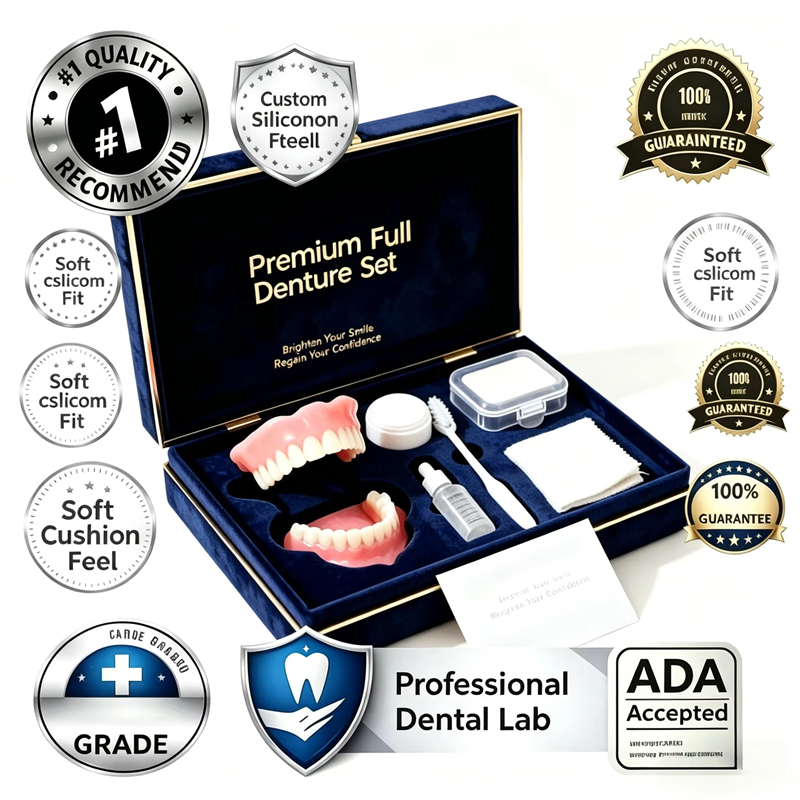 Teeth Whitening Veneers - Doğal Kozmetik Diş Protezi Seti Gerçekçi