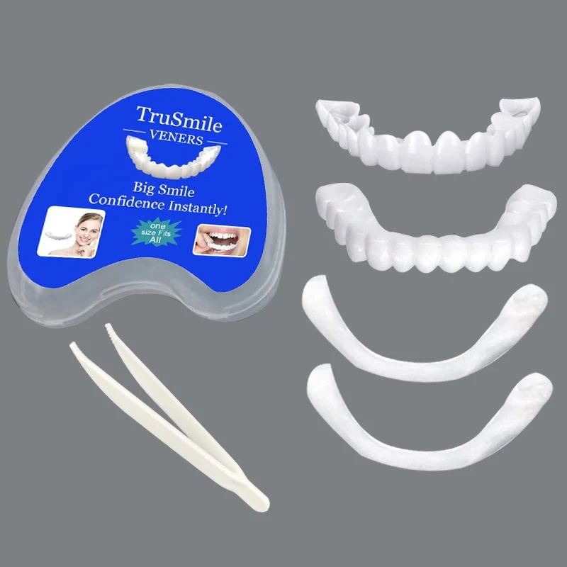 Teeth Whitening Veneers - Çıkarılabilir Kaplama Diş Seti, Ayarlanabilir, Estetik