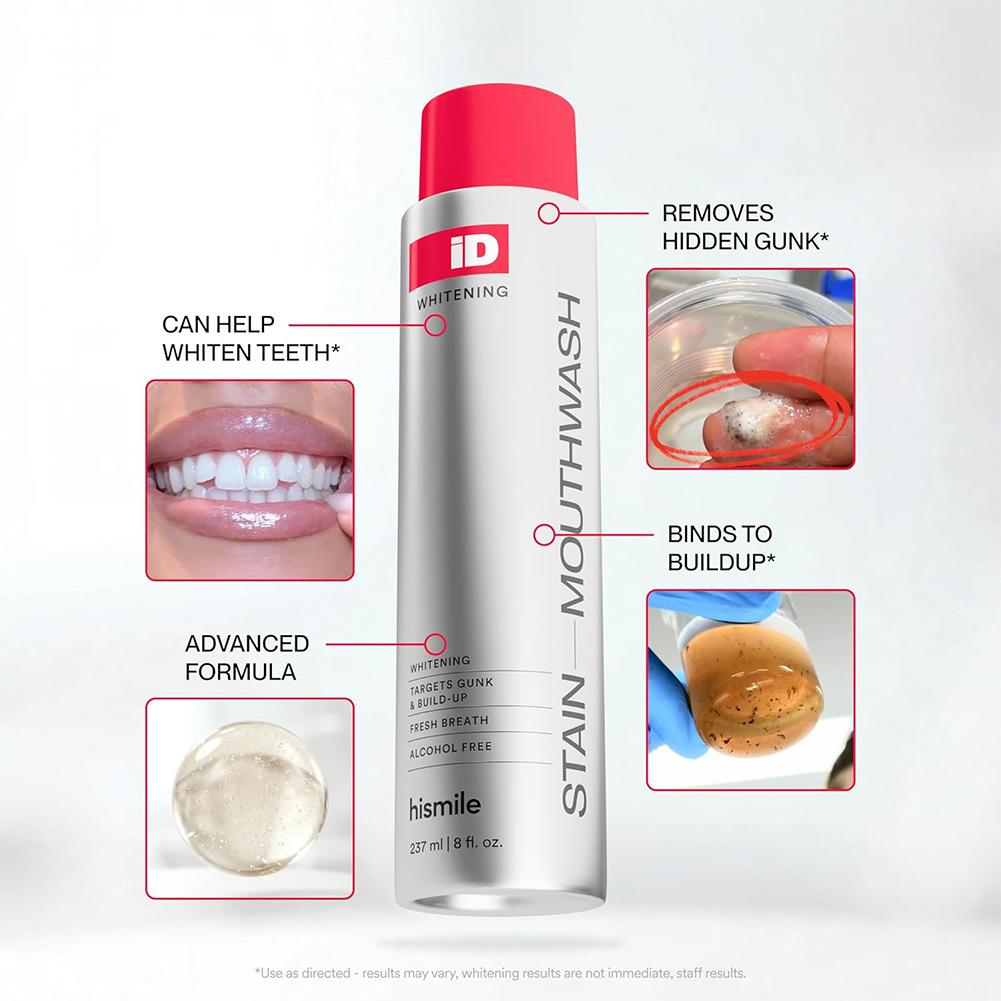 Hismile iD Alkol İçermeyen Gar - Teeth Whitening Mouthwash incelemesi ve fiyatı