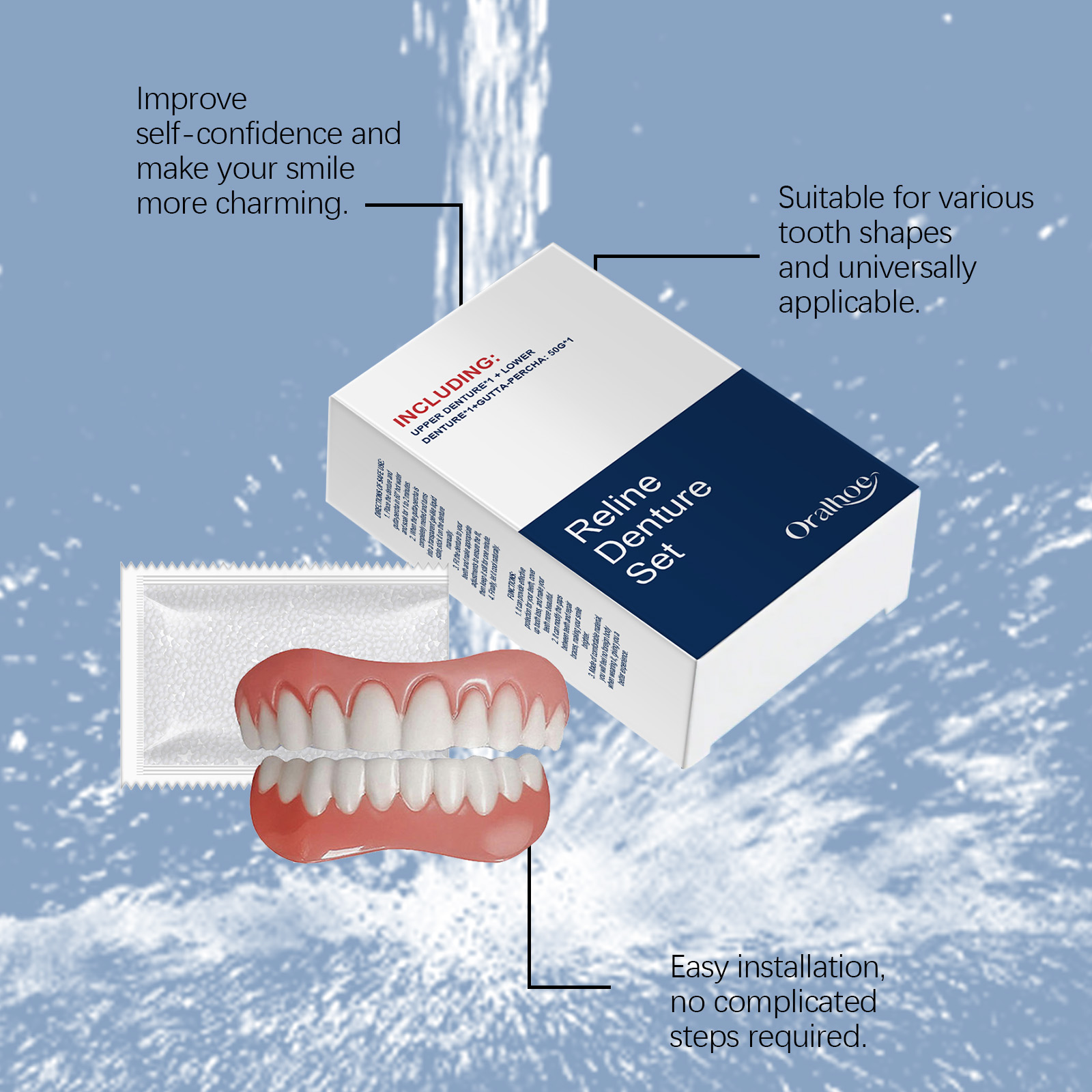 Takma Dişler Geçici Diş Ağız S - Teeth Whitening Veneers incelemesi ve fiyatı