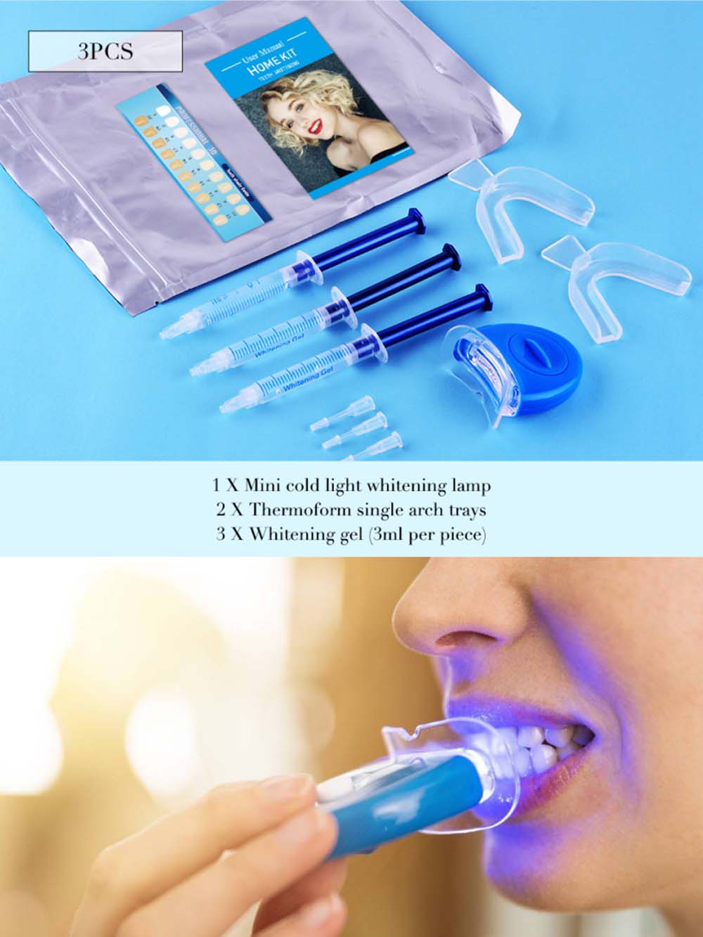 En kaliteli peroksit diş beyaz - Teeth Whitening Bleaching Kit incelemesi ve fiyatı